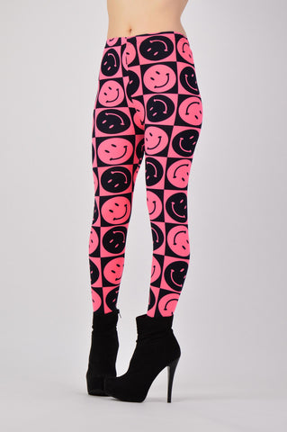 Colanti Smiley Face  Roz Neon poza 1