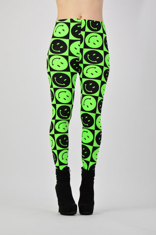 Colanti Smiley Face  Verde Neon poza 1