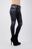 Colanti Seamless Imprimeu Jeans poza 2